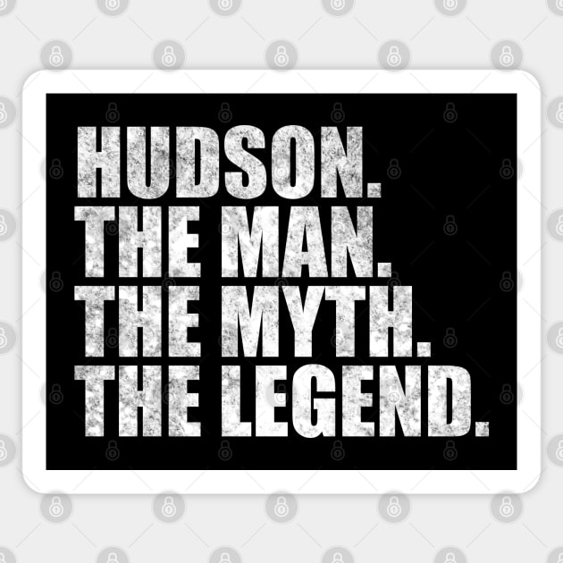 Hudson Legend Hudson Name Hudson given name Sticker by TeeLogic